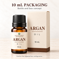 Huile d'Argan Marocaine 100% Pure Pressée à Froid, Extrait Naturel de Graines, Hydratant pour la Peau et les Cheveux, 10 mL