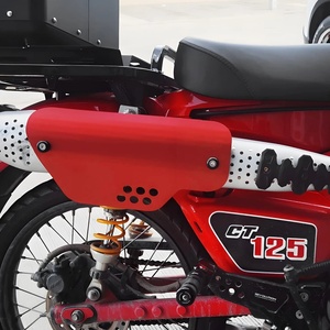 Pour <span class=keywords><strong>Honda</strong></span> <span class=keywords><strong>Trail</strong></span> <span class=keywords><strong>125</strong></span> Anti-brûlure moto échappement bouclier thermique couverture silencieux lien tuyau protecteur garde pour CT125 2020-2024 - Product Image 3