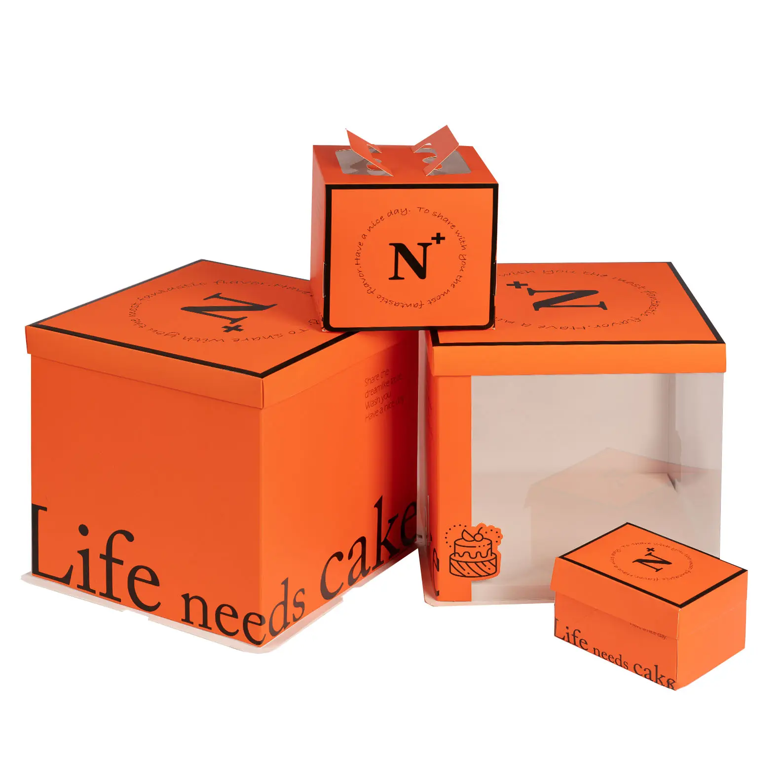 personalized cake paper box printing logo promotion cheap paper box