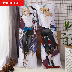 Almohada Corporal de Lujo Genshin Impact de 150x50cm con Diseño de Personajes de Dibujos Animados Personalizado, <span class=keywords><strong>Hu</strong></span> <span class=keywords><strong>Tao</strong></span>/<span class=keywords><strong>Raiden</strong></span> <span class=keywords><strong>Shogun</strong></span>/Personaje, Tejido Tricot de Doble Cara - Product Image 2