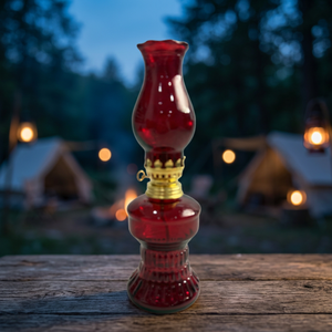 Customized Color Size logo Round clear Red Lighting Glass Oil <strong>Lantern</strong> <strong>Lamp</strong> with Handle for Outside Home Holiday - Product Image 6