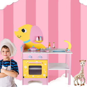 <span class=keywords><strong>Best</strong></span>-seller in legno cane cucina gioco casa giocattolo Cookware combinazione di giochi educativi di apprendimento per bambini ragazzi e ragazze - Product Image 2
