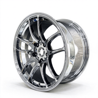 Velg Tempa Cekung Berlapis Krom 18-24 Inch 5x114.3 5x112 5x120 Monoblock untuk Mazda RX-7 Toyota GR Corolla