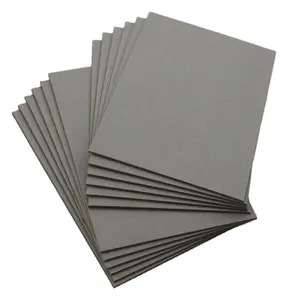 100% переработанная серая чип-плата 1200 г/см2 для изготовления твердой обложки книги/серый бумажный картон