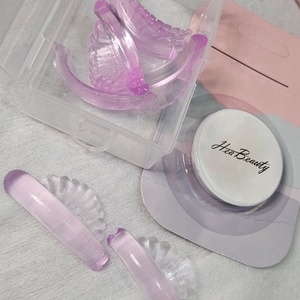 Pads de rehaussement de cils réutilisables <span class=keywords><strong>ultra</strong></span> doux sans colle, formes et tailles personnalisées, couleurs variées, tiges de permanente pour cils de tailles mixtes - Product Image 6