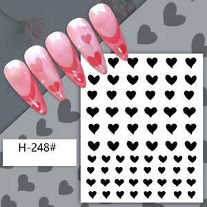 NS1068 Nail Art Charmes Airbrush Hollow Template Liefde Vlinder Beer Ster Franse Inkjet Sticker Decals Voor Nail Art Decoratie