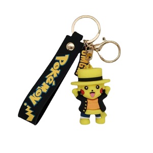 Nouveau style – Porte-clés 3D en silicone gel série Pikachu Ours Beibei, pendentifs pour sacs et voitures, accessoires personnalisés avec logo, cadeaux en gros - Product Image 5