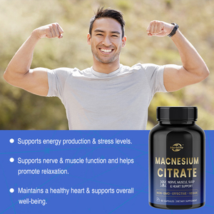 Uyku, kas, sinir ve kalp destek takviyesi için özel etiket OEM magnezyum sitrat kapsül magnezyum sitrat - Product Image 3