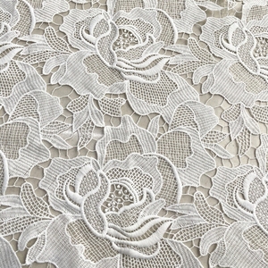 Cordón químico de guipur personalizado, tela de guipur con bordado Floral, venta directa de fábrica, nuevo estilo, alta calidad - Product Image 2