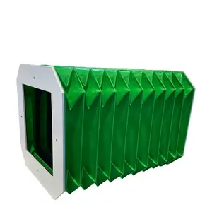 CNC tuyến tính bụi Bìa hướng dẫn đường sắt accordion ống thổi Bìa bọc giáp bảo vệ dọc dưới đây bao gồm của máy CNC