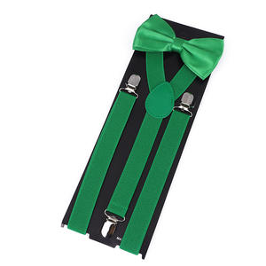 Set di <span class=keywords><strong>bretelle</strong></span> rosse personalizzate per matrimonio <span class=keywords><strong>con</strong></span> papillon - Product Image 2