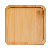 Dessous de verre en mosaïque DIY moderne plateau en bois de bambou résistant à la chaleur tapis de table carré dessin chinois fait à la main peint écologique