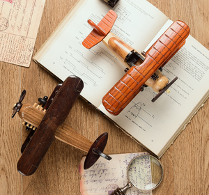 Avions <span class=keywords><strong>en</strong></span> <span class=keywords><strong>bois</strong></span> vintage modèle d'<span class=keywords><strong>avion</strong></span> pour enfants Art Craft Retro Aircraft Glider Biplane Pendentif modèle pour ornement de bureau à domicile - Product Image 5
