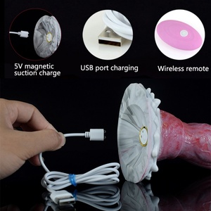 YOCY Small Size Gory Dildo Portable Powerful <b>Vibrating</b> Anal Plug With Sucker Silicone Soft Fantasy Dildo Wireless Control Penis - Product Image 2