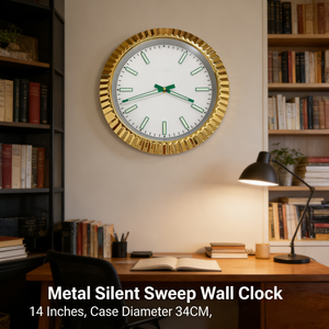 <span class=keywords><strong>Grande</strong></span> <span class=keywords><strong>horloge</strong></span> <span class=keywords><strong>murale</strong></span> analogique à quartz de luxe au design contemporain avec mécanisme silencieux <span class=keywords><strong>pour</strong></span> la décoration intérieure moderne du salon - Product Image 4