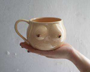 <span class=keywords><strong>Taza</strong></span> Creativa con Forma de Senos Grandes, <span class=keywords><strong>Regalo</strong></span> de Cumpleaños o Navidad, <span class=keywords><strong>Taza</strong></span> de Cerámica Rosa <span class=keywords><strong>Personalizada</strong></span> con Corazón Dorado, Tazas Interesantes para Café, Té y Agua - Product Image 2