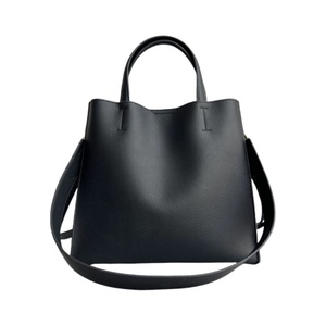 Wholesale Ladies Designer Cross-border Custom Pu Leather <b>Square</b> Shape Two Straps Tote Bags Button Closure Waterproof Durable TC - Product Image 2