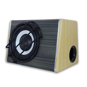 Car Subwoofer 10 Inch Active Power <b>Amplifier</b> <b>Speaker</b> Enclosure 12V Wooden Box General Use - Product Image 4