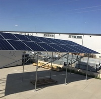 Système de support solaire au sol en acier anodisé, espacement de 300-1000 mm, résistance au vent de 60 m/s, durée de vie de 10-25 ans, usage commercial