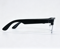 Lunettes IA avec batterie 240 mAh, photo 720P, commande vocale BT, 7h d'autonomie en veille, traduction en temps réel, Wi-Fi 6, chargement Type-C pour voyages internationaux