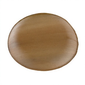 Assiettes jetables en bois écologiques durables avec gravure et support pour fêtes et utilisation en extérieur, 9 pouces, sans BPA, biodégradables - Product Image 3