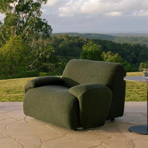 Sofá modular de tela de piel de cordero vintage francés sala de estar estilo wabi-sabi sofá retro de Combinación libre modular de tres personas - Product Image 3