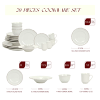 Promotion de septembre Vente en gros de vaisselle écologique Dîner de luxe rond moderne et luxueux adapté à un usage domestique