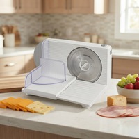 Machine à trancher le fromage électrique 150W, design compact réglable, coupe-précision pour la cuisine à domicile, lame en acier inoxydable