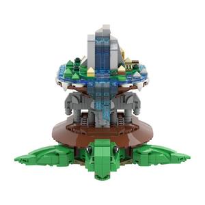 Funbuild creativo Discworld World Turtle Great a Tuin <span class=keywords><strong>Tower</strong></span> escultura cinética giratoria bloques de construcción juguetes educativos para niños - Product Image 3