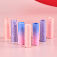 Conteneur baume à lèvres en carton kraft biodégradable à design de marque personnalisé emballage de tube en papier Push up en bâton
