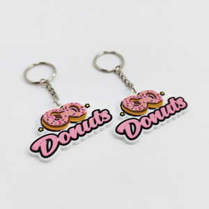 Custom Logo PVC Rubber Keychain Small Travel Gift Items Promotional Keychains & Carabiners