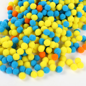 Pompones Esponjosos para Manualidades, Pintura de Flores Tropicales, Pompones Suaves y Coloridos, Bolas Elegantes y Fáciles de Usar, Juguetes para Niños - Product Image 5