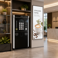Distributeur automatique de café commercial haut de gamme MB1 avec système de lait frais pour les zones de réception d'entreprise haut de gamme