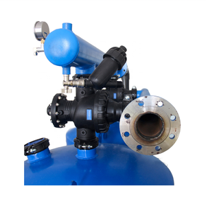 Système d'irrigation robuste à filtre à sable à rétrolavage <span class=keywords><strong>automatique</strong></span>, machine de traitement à stabilité continue pour terres agricoles en métal - Product Image 4