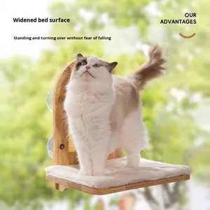 Amaca per gatti con ventose, struttura da arrampicata, mensola sospesa per balcone, nido a capsula spaziale, corda, lettino pieghevole per gatti da davanzale - Product Image 4