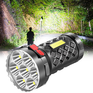ไฟฉาย LED แบบชาร์จไฟได้ 12W ไฟสว่างกำลังสูง ไฟฉายพกพาฉุกเฉินกลางแจ้งพร้อมฟังก์ชั่นหรี่ไฟ - Product Image 2