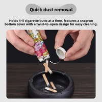 Étui à cigarettes portable en plastique écologique, design épuré, disponible en tailles mince/moyenne/épaisse ; Cendrier de voiture anti-cendres