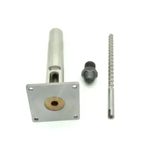 Small diameter 20mm extruder screw, barrel and nozzle for desktop plastic extruders