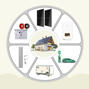 Système photovoltaïque complet de 5 kW, 8 kW, 10 kW raccordé au réseau pour la production d'énergie solaire sur les toits - Product Image 6