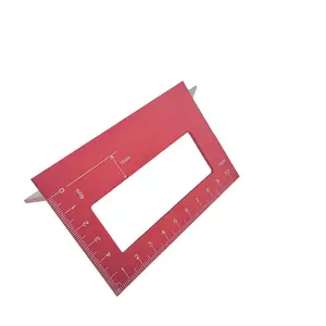 45/90 Degree Aluminum Alloy Angle Protractor Gauge Woodworking Multifunctional T Angle Guide Ruler