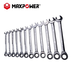 MAXPOWER 12PCS 12 Pt 72-Tooth Ratcheting Combination Wrench <strong>Spanner</strong> <strong>Set</strong> - Product Image 2