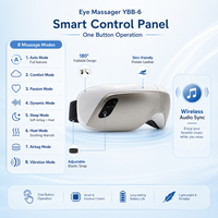 Appareil de massage oculaire intelligent chauffant avec musique et vibrations, masseur électrique relaxant pour les yeux avec compression thermique