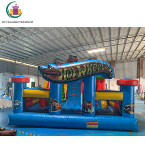 <span class=keywords><strong>Castillo</strong></span> inflable gigante de rueda caliente con toboganes Parque de Atracciones inflable con muro de escalada y obstáculos para negocios de alquiler - Product Image 3