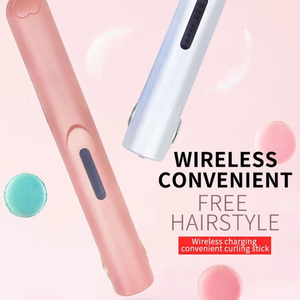 เครื่องม้วนผมไร้สาย - ชาร์จผ่าน USB, ร้อนเร็ว, แบตเตอรี่ความจุสูง, เตารีดขนาดเล็กพกพาสะดวกสำหรับผู้หญิง - Product Image 6