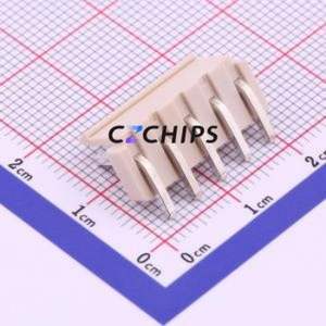 X9396WR-05-46SN Wire-to-Board Pin Header Bent Lead Through Hole,P=3.96mm Connector 1x5P 3.96mm Right Angle Insert VH - Product Image 2