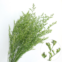 Großhandel Getrocknete Blumen Natürlich Gebleicht Valentinstag Weihnachten Muttertag Gras Konserviertes Limonium Weiß Nebelblau Romantisch