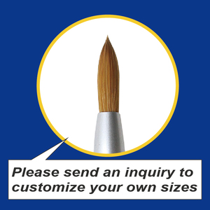 Blue Metal Handle 100% Kolinsky Sable Acrylic Nail Art Brush Size 4 6 8 10 12 Pen Manicure Salon Acrylic Powder Brush - Product Image 6