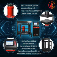 Automatic Concrete Manhole Cover Compression Tester 1000kN YYJG-1000, Hydraulic Servo for Cast Iron Resin Manhole Cover Testing
