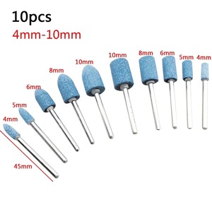 10 pièces Têtes de polissage coniques en acier inoxydable, abrasives, pour outils rotatifs <span class=keywords><strong>Dremel</strong></span>, pierres de meulage électriques - Product Image 6