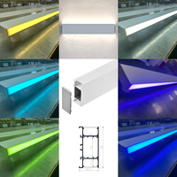 Éclairage LED sur profil mural moderne T5 personnalisé pour bureau, installation à clipser, intensité variable, garantie 5 ans